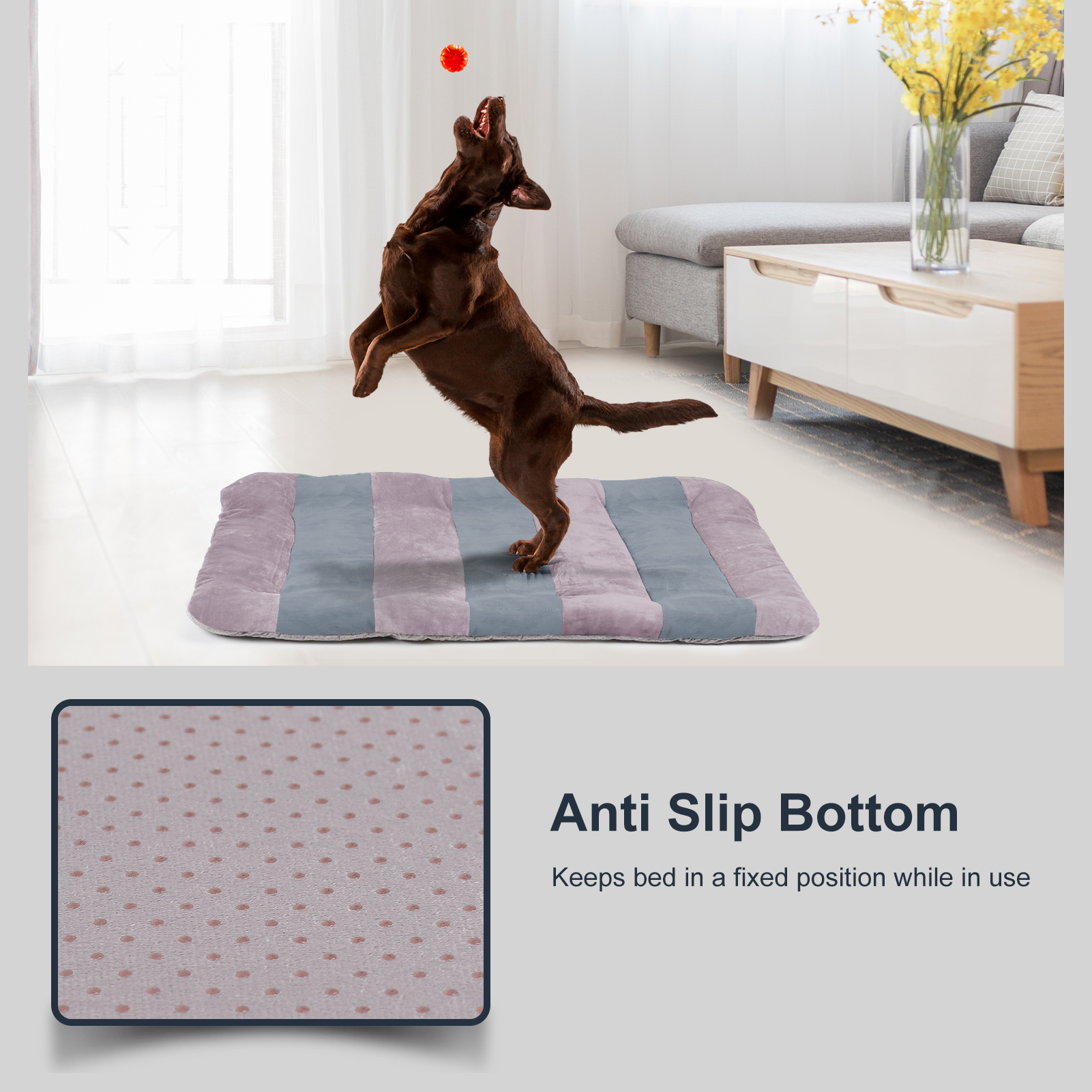Hero Dog Bed Soft Washable 300 Times Pet Cat Sleeping Mat Non Slip Puppy Crate Pad · v2